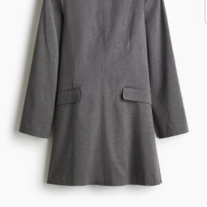 Elegant Gray Blazer Coat